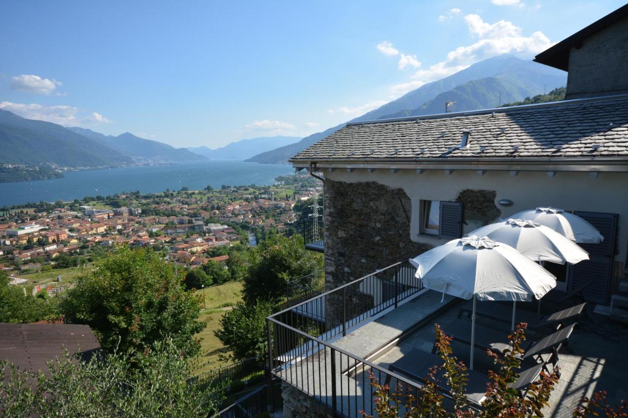 Casa Di Campagna Tony Con Piscina E Vista Lago 그라베도나 외부 사진