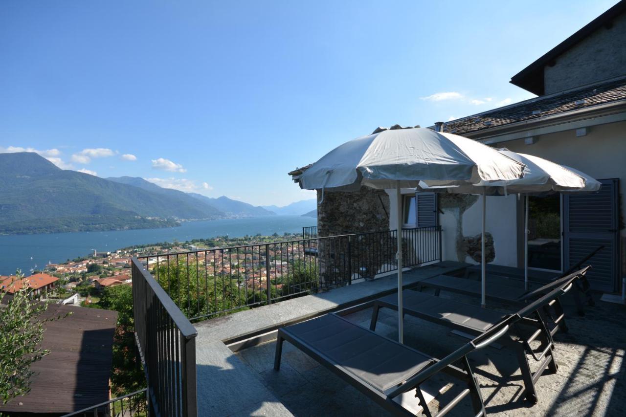 Casa Di Campagna Tony Con Piscina E Vista Lago 그라베도나 외부 사진