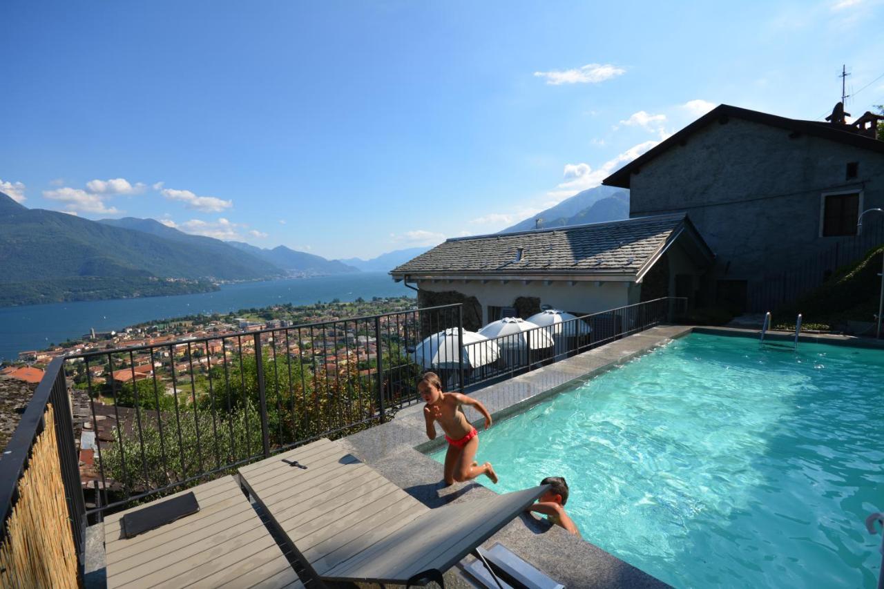 Casa Di Campagna Tony Con Piscina E Vista Lago 그라베도나 외부 사진