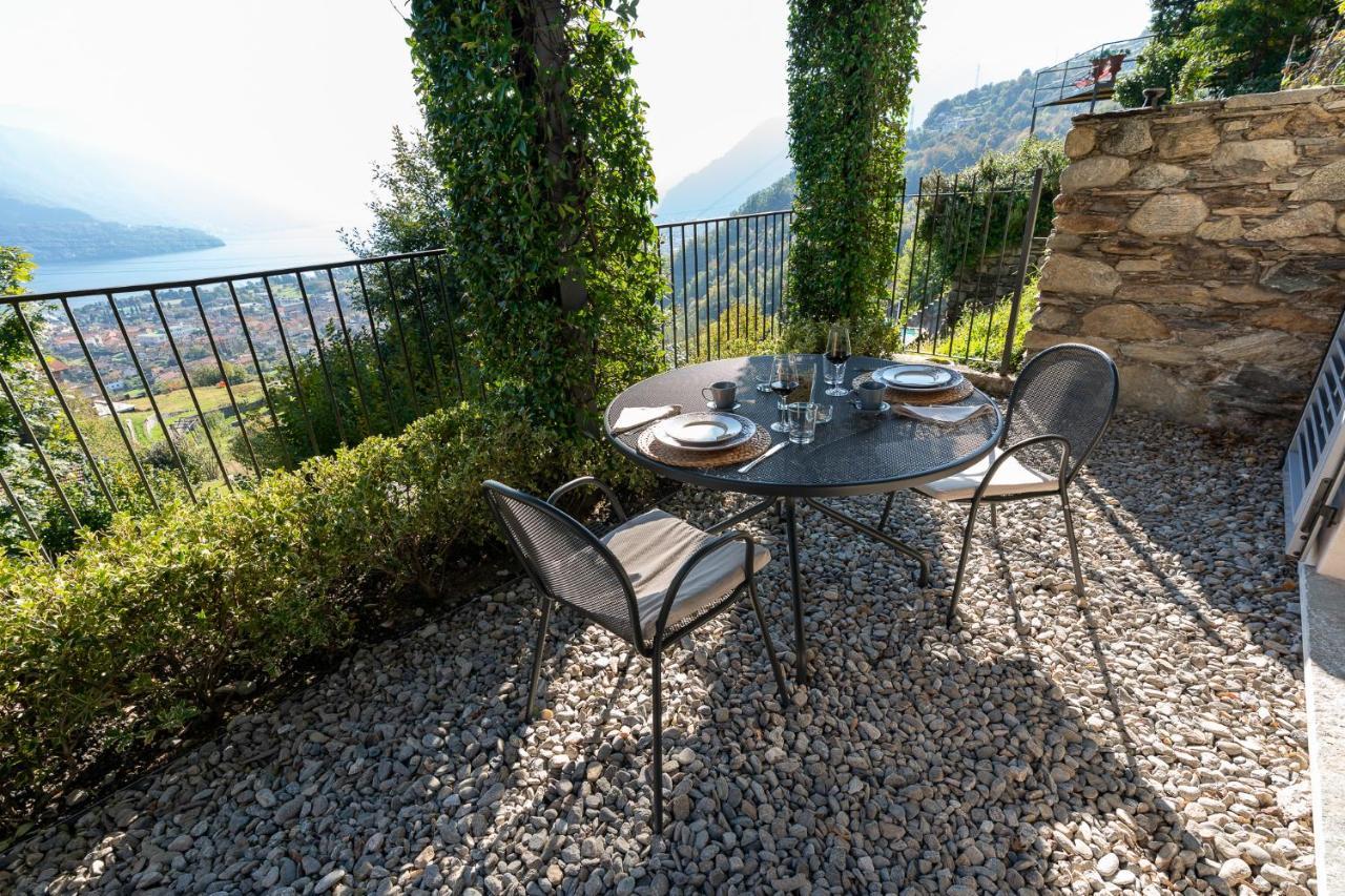 Casa Di Campagna Tony Con Piscina E Vista Lago 그라베도나 외부 사진